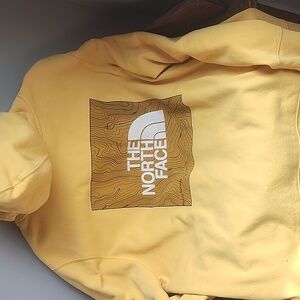 North Face Hoodie, Mens, Yellow, XXL Good Condition